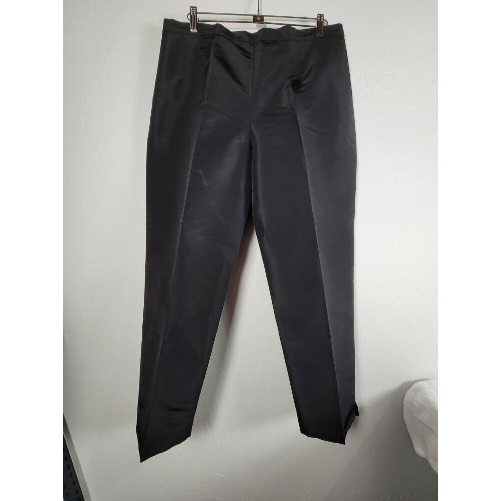 Lee Anderson Couture Women's Large Brown Mid-Rise Straight Leg Dress Pants